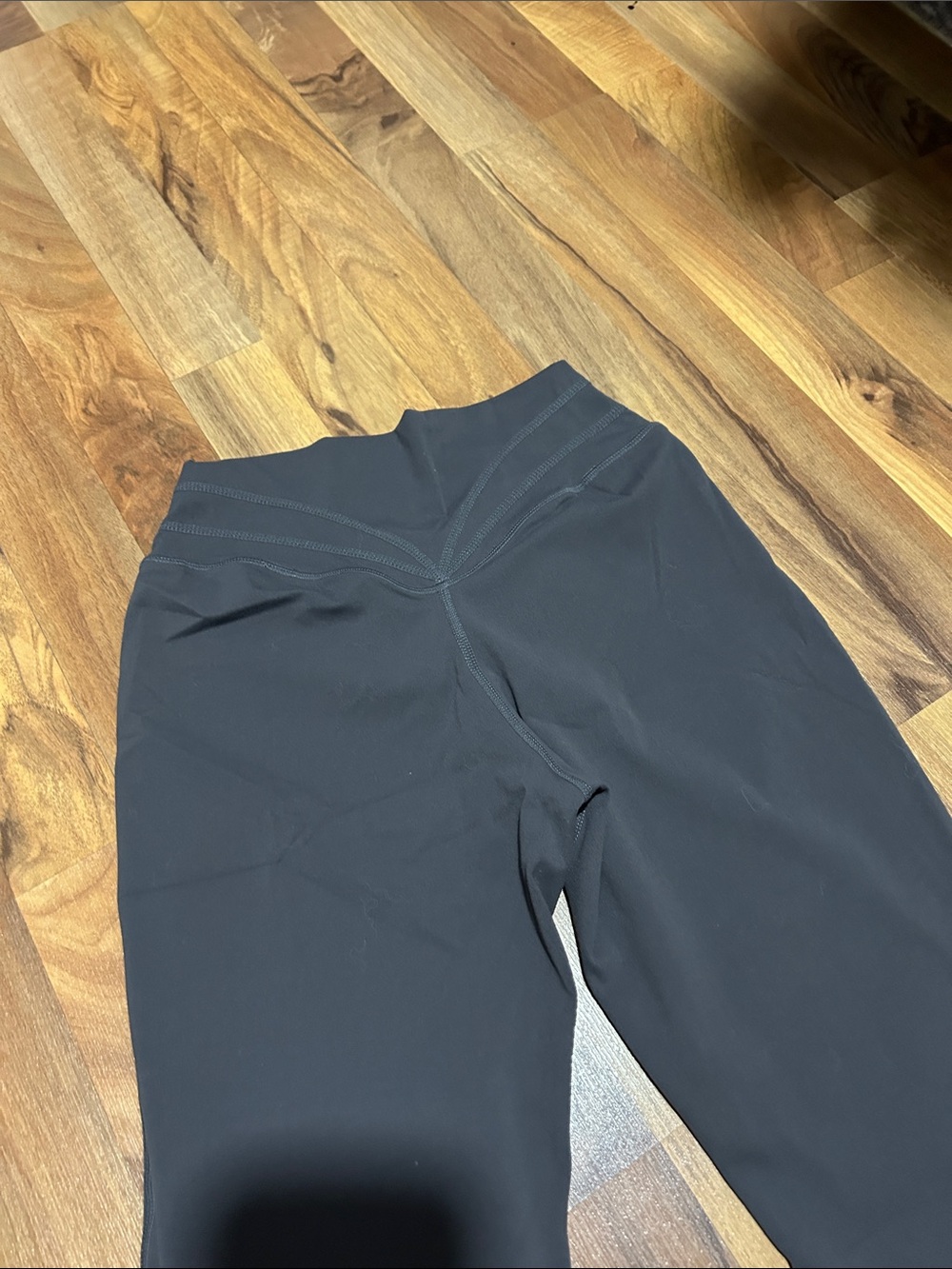 Women's High-Waist Flare Yoga Pants in Charcoal - Picture 5 of 7